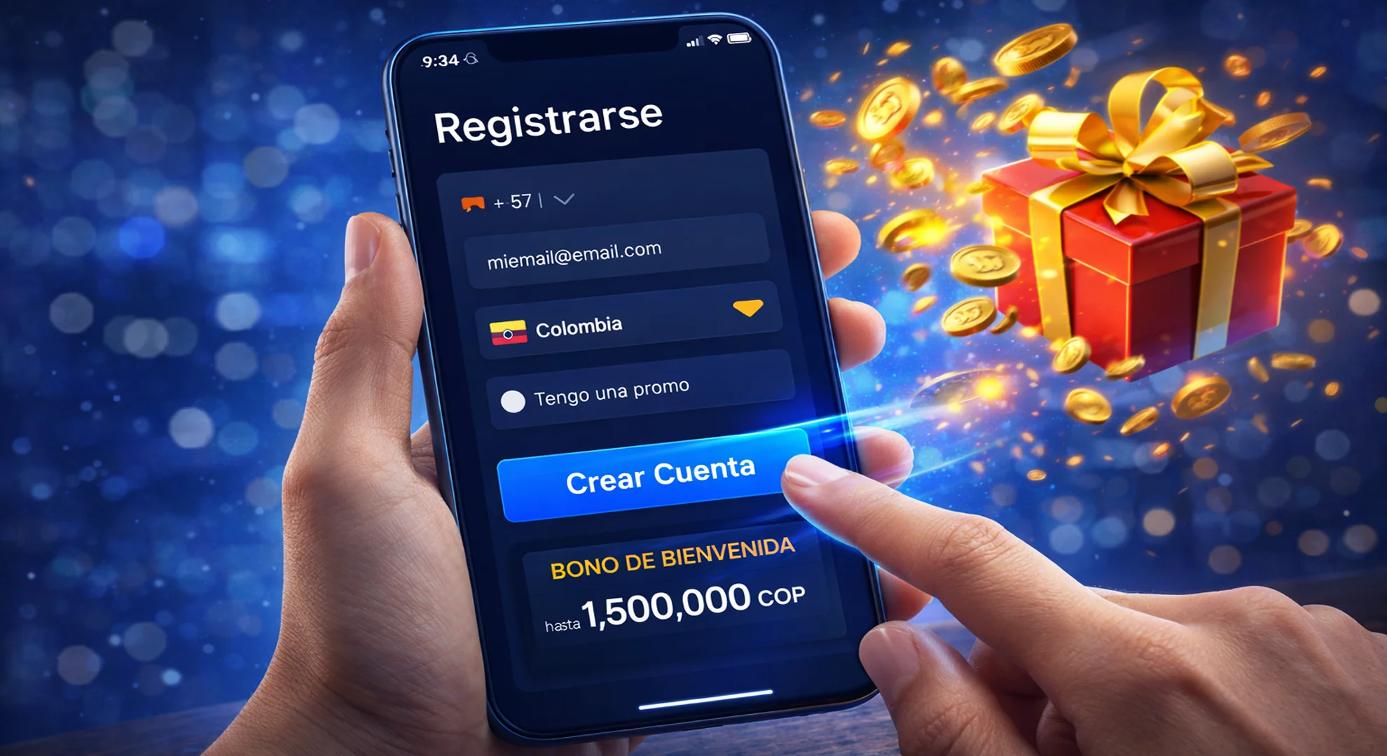 Registro en 1win Colombia